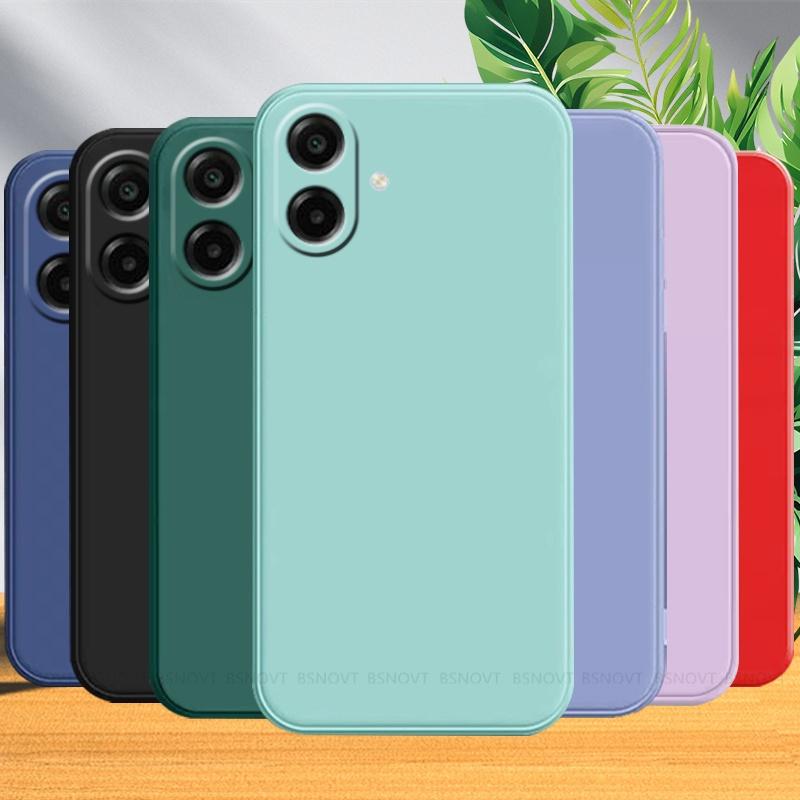 Pro Samsung A07 Pouzdro Kryt Samsung Galaxy A07 Capas Zadní Nárazník Telefonu Originální Tekutý Silikon Měkké TPU Fundas Samsung A07 A 07