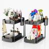 Under Sink Organizers 2 Tier Under Bathroom Cabinet Holder with Hooks & Hanging Cup, Multi-Purpose Storage Shelf for  Kitchen