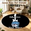 Sally Face Personalized Round Rug Support Custom Name, Soft Home Decor Mat