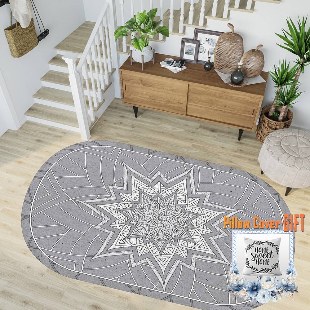 

Mosimoso Home RC1780 Ковер с кожаной подошвой и цифровой печатью