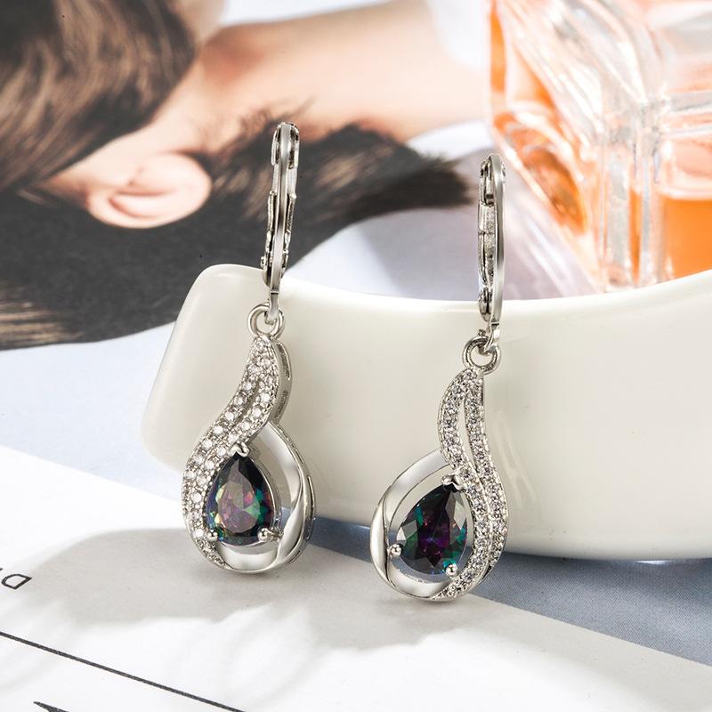 

Серьги SACE GEMS с цирконием для женщин, подарки на свадьбу разноцветный