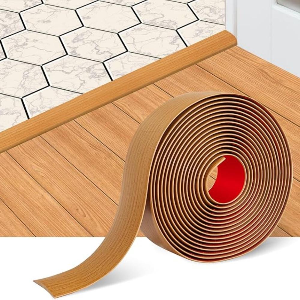 1pc 1mX4cm Self Adhesive PVC Flat Flooring Threshold Transition Strip Laminate Floor Door Divider Strip Decorative Line