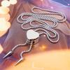Versatile Stainless Steel Necklace With Heart Shaped Sliding Pendant For Formal And Casual Event Comfortable Design