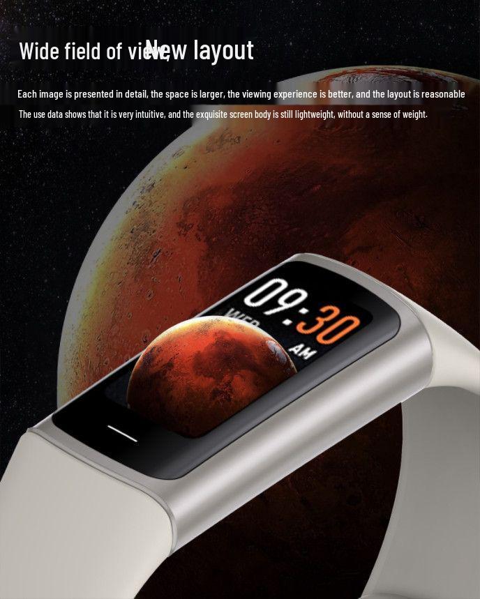 Multifunctional Waterproof Smart Bracelet: Bluetooth Heart Rate Monitor, Sleep Tracker, Sports Mode