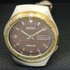 AUTOMATIC VINTAGE SEIKO JAPAN 7009A MENS BROWN COLOR DIAL WATCH A702356-5 R124-a702356