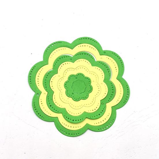 1 Die Geometric Flower Delicate Waterproof Set Cutting Shape Cards Making Embossing