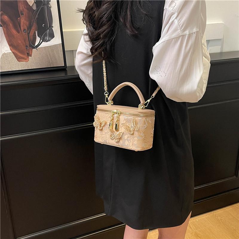 Three-dimensional Butterfly Portable Box Bag Women's New Fashion Shoulder Messenger Bag