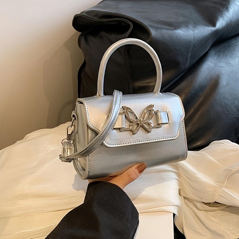 Fashionable Butterfly Handbag For Girls Trendy Single Shoulder Crossbody Bag Mini Square Bag