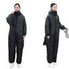 Windproof Winter Fleece-Lined Electric Vehicle Riding Coat