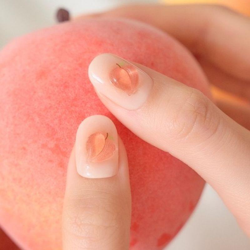 

EDGEU Shop Gel Sunshine Peach Adhesive Gel Nail 28pcs (Base Gel 4pcs) Sunshine Peach