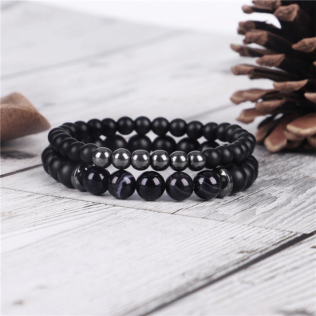 Beads Bracelets Exquisite Fashion Accessory Stylish Women Men Elastic Bangle Jewelry Birthday Gift Dress Decoration