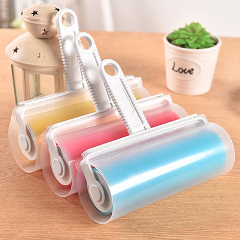 

1PcPortable washable antistatic clothes dust removing film for wool clothing bedding рожевий
