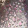 Tomoni Shell Light Pink Christmas Nail Stickers - Trendy Japanese Mix & Match Styles