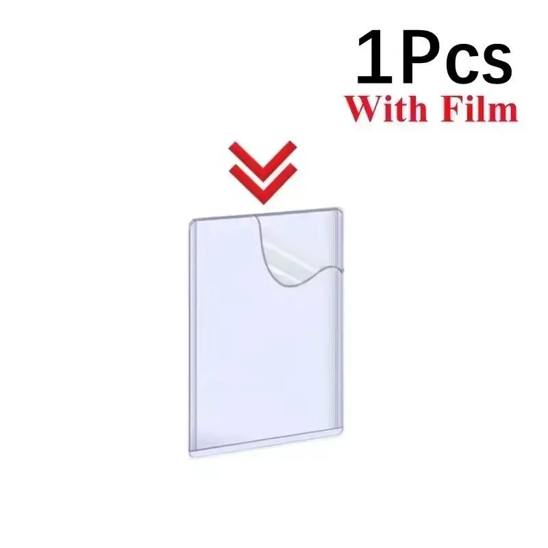 1/25/50Pcs Transparent Card Sleeve Korean Kpop Card Sleeve with Protective Film Holder Idol Photo Game Card Holders Cover 35PT