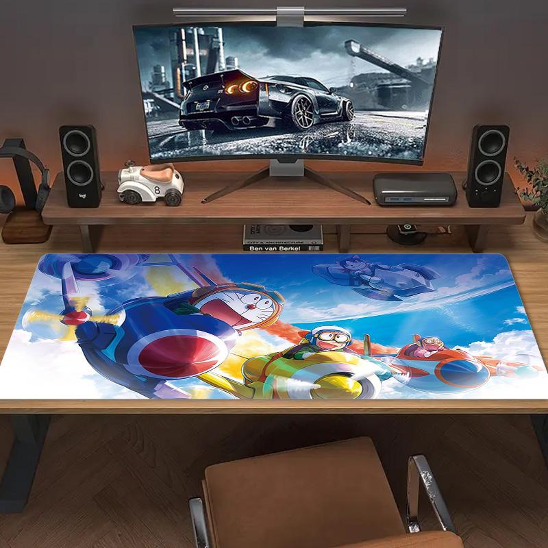 Doraemon3 Print  Cushion Non-slip Laptop Tablet Big Mousepad XXL Mat Mini PC Playmat With Lock edge