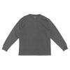 J.E. Morgan Pigment-Dyed Jersey Crew Neck Long Sleeve T-Shirt, Black