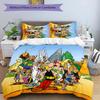 3-teiliges Bettwäscheset mit Asterix dem Gallier Bettbezugset enthält Bettbezug & Kissenbezüge, perfekte Ganzjahres-Schlafzimmerdekoration & Geschenk