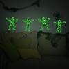 Halloween Glow Skeleton Wall Sticker Pvc Decal For Living Room And Decor Home