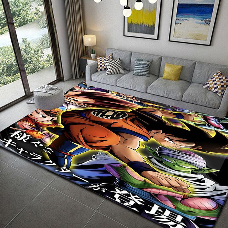 Dragon Ball Classic Anime Retro Pattern Matanime soft washable cartoon floor carpet 60x90cm