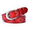 Casual Hollow Belt Women'S Leather Simple Decorative Jeans Belt