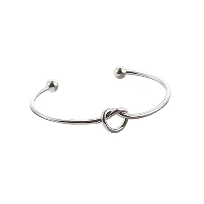Minimalist Style Love Knot Open Bracelet Personalized Bracelet Bracelet Men And Women Versatile Knot