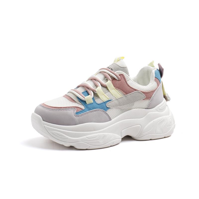 New Women's Shoes Autumn Breathable Daily Sports Heightened Platform Versatile Casual Dad Shoes Student K