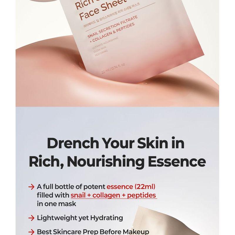 MOTHER MADE - Deep Moisturizing Rich Snail Mask 5pcs Set