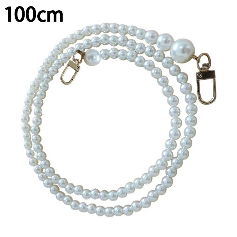 Korean Pearl Chain Stylish Accessories Phone Lanyard Beaded Charm Crossbody Bag Chain