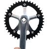 Aluminum Alloys Cranks Suit Durability Bike Crankset Bottom Brackets Cranks for Mountain Biking Event