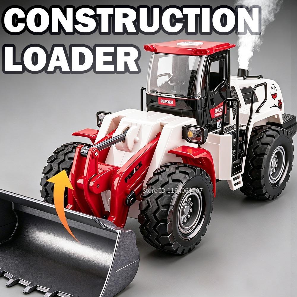 1:32 Spielzeugmodell Baulader Feuerwehrwagen LKW Metall Druckguss Sprüh-Ingenieurfahrzeug Ton Licht Junge Pädagogisches Spielzeug