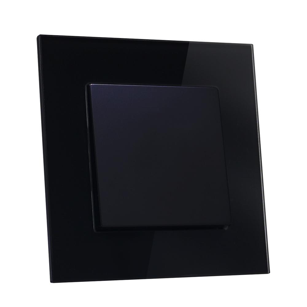 New Design 86 Series 1 Gang  Glass Light Switch Remote Wall Light Switch Electrical Switch and Sokets Luxury Wal