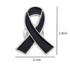 10 Piezas Pin Insignia Lazo Negro Broche Funerales Pin Conmemorativo Esmalte Lazo Negro Aleación Pin Insignia Broche Accesorio de Ropa Pin