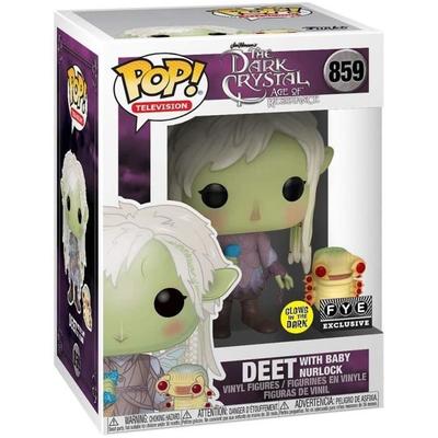 Funko Pop! The Dark Crystal : Age Of Resistance - Deet With Baby Nurlock - (Special Edition FYE) - Glows In The Dark