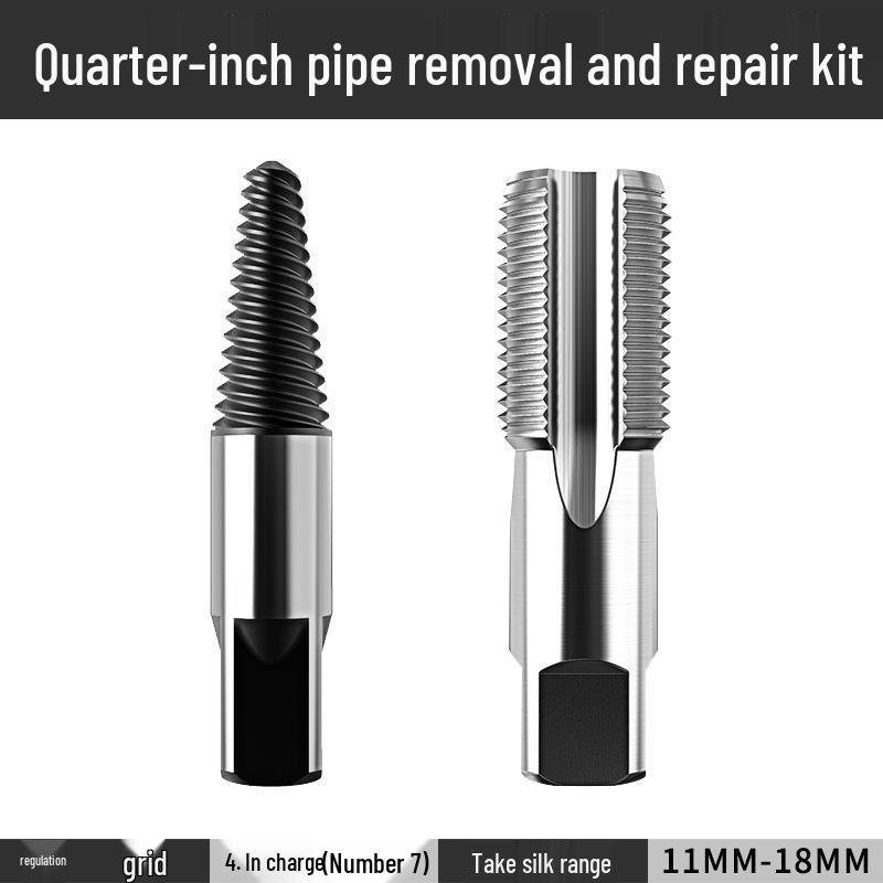 Doppelköpfiger Linksgewinde-Ausdreher für abgebrochene Wasserhähne, Rohre und Schrauben