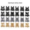 MOC US Soldiers Figure Vest Building Blocks Military Tactical Armor Army Bricks Weapons Accessories Toy Children J023