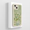 Smartphone Case For iPhone 13 14 15 16e Pro Max Mini Plus Lazy Kitten Pretty Flowers Pattern Liquid Silicone Shockproof Advanced Shell For iPhone Capa