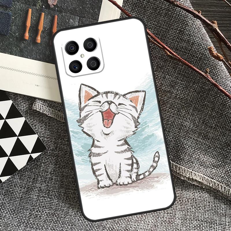 Cartoon Cute Cats For Honor Magic 6 Pro Magic 5 Lite 50 70 90 Lite X6 X7 X8 X9 X6a X7a X8a X9a X8b X9b Case