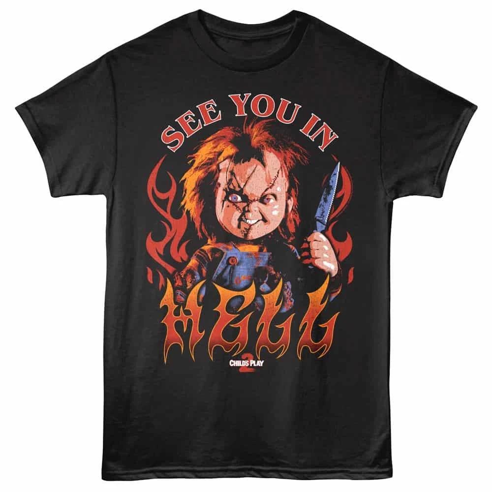 

Chucky See You In Hell Men s T Shirt 4XL