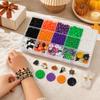 Halloween Bead Jewelry Making Kit for Bracelets with Pumpkin - DIY Set
