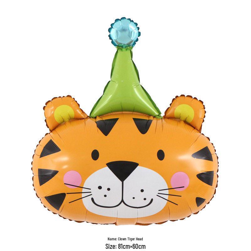 Children's Day Animal Balloon Hat First Birthday Photo Props & Background Decoration
