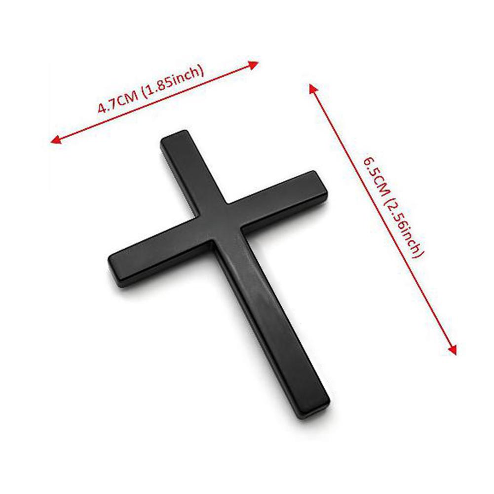 Christian Cross-Sticker SUV Car Body Christian Symbols Car Badge 3D Metal Design Emblem Badge For Personalized Vehicle Exterior