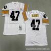 Pittsburgh Steelers Vintage NFL Football Jersey Men Cotton Embroidered Training Shirt Rugby Sport Wear