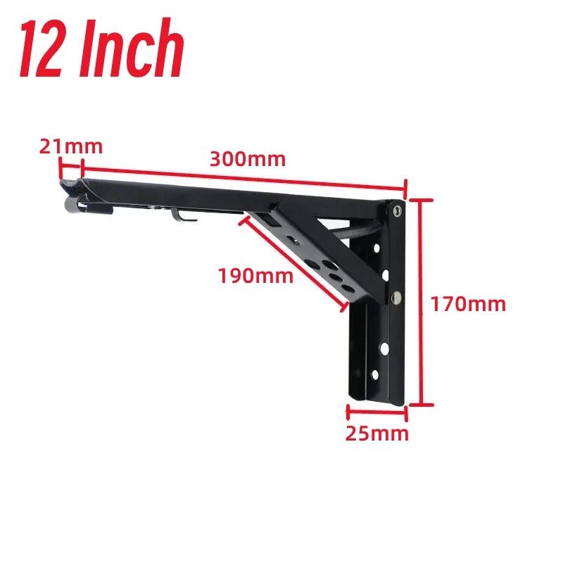 2er-Pack Schwerlast Klappregalwinkel für Werkbank 12/20 Zoll Edelstahl Wandmontiert L-förmiger Winkel Wandhalterung