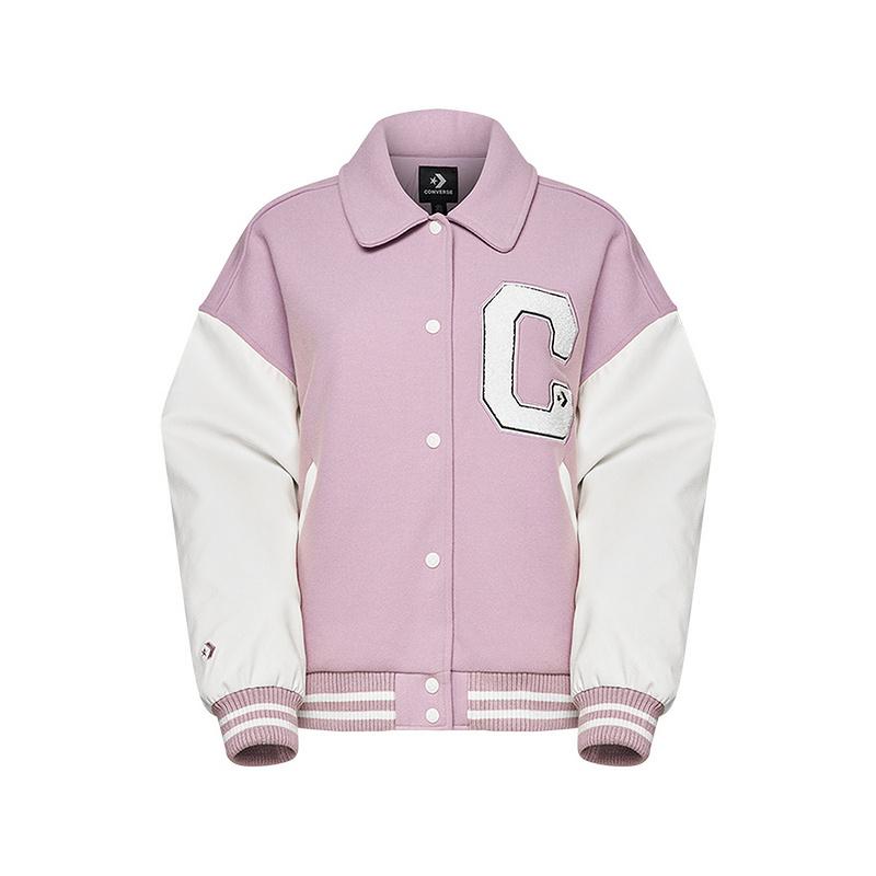 

New Converse Puffer Jacket Women s Pink 10027242-A04 M