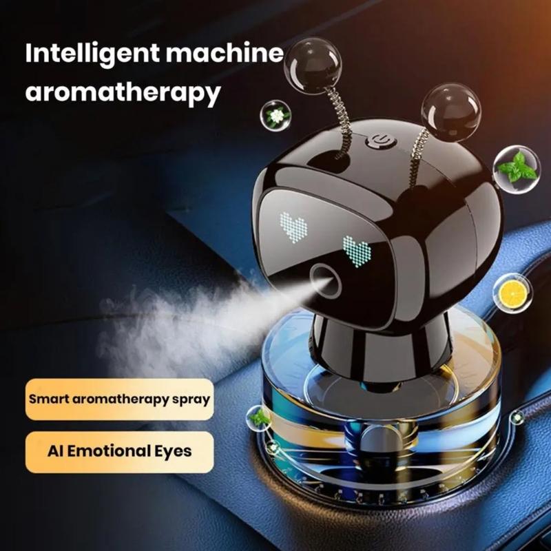 Automatic Robot Car Scent Diffuser with Multiple fragrances option & USB Recharge Stylish Robot Car Air Freshener