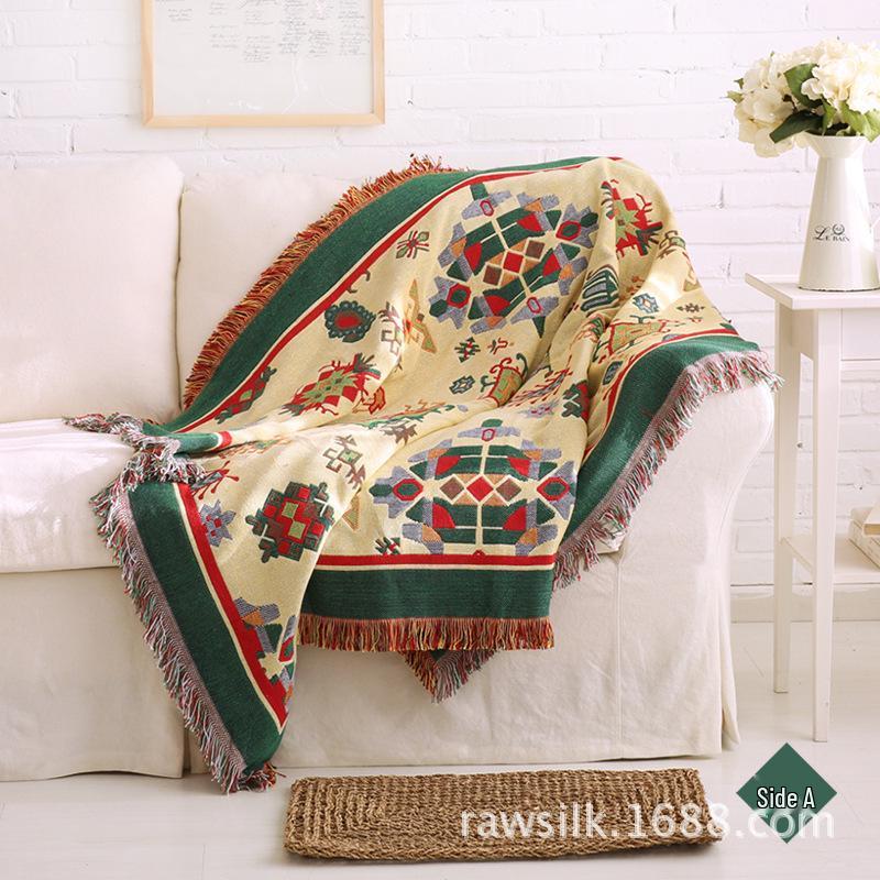 European Sun God Pattern Non-Slip Sofa Cover & Throw Blanket