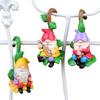 Set of 3 Flower Pot Hugger Climbing Gnome Garden Decoration Outdoor Figures for Home Garden