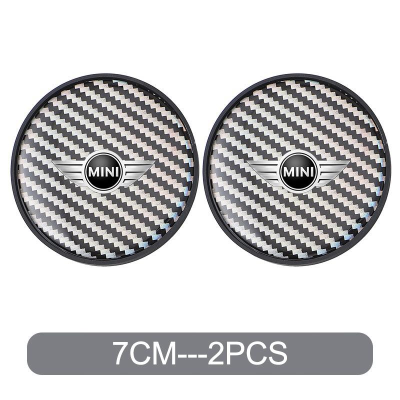 2PC Silicone Car Water Cup Pad Coaster Non-slip Mat For MINI Cooper One JCW Works Countryman R55 R56 F55 F56 R57 R58 R59 R60 R50 Tnrjc00