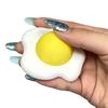 Poached Egg Shape Ornament, Press-Type Rebound Feel Squeeze Toy, Mini Portable Decompression Toy, Stress Relief Gadget Desktop Decoration
