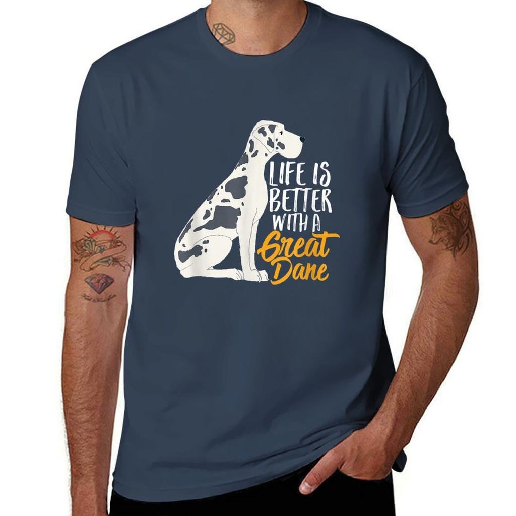 Funny Great Dane Dog Tshirt Antifade Casual Tee Shirt Tshirt